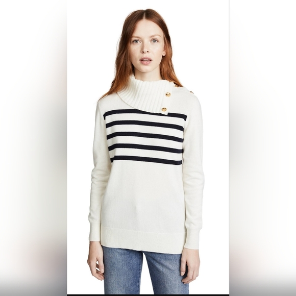 Tory Burch Sandra Cashmere Sweater  NWTs - Picture 2 of 12